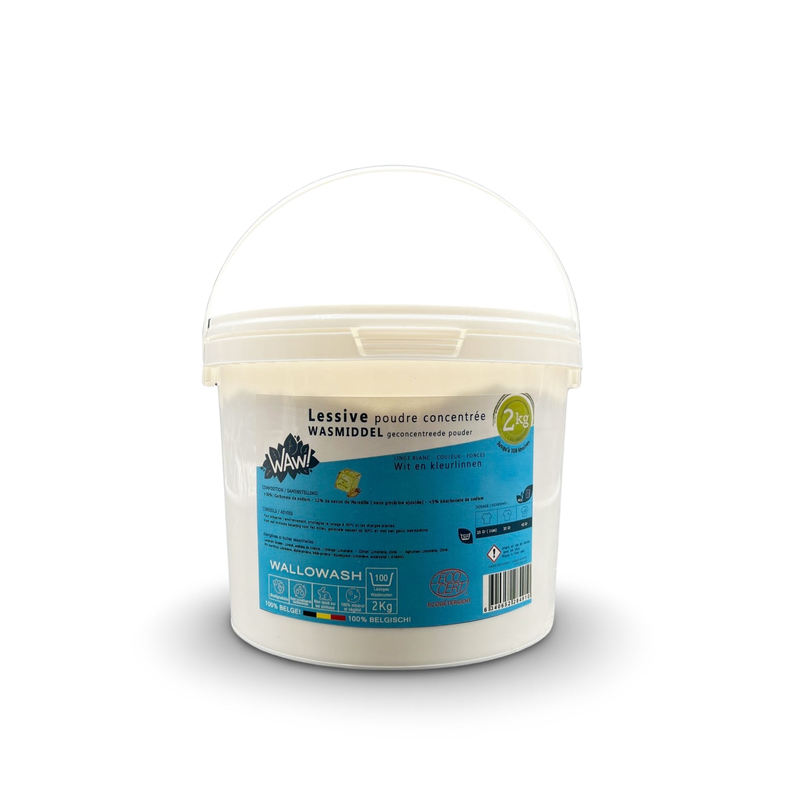 Poudre à lessiver 2Kg seau - 100 lavages